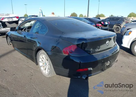 2005 BMW 645Ci z USA, uszkodzony, nr VIN WBAEH73465B192779